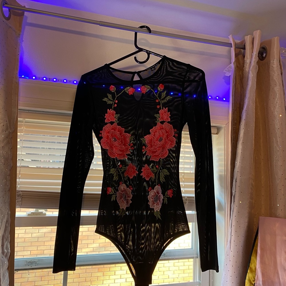 Rose Bodysuit (sheer//see-through)